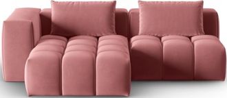 CXL by Christian Lacroix 3-Sitzer Designer Ecksofa Lorella mit Ottomane und Eckteil links - Samtbezug