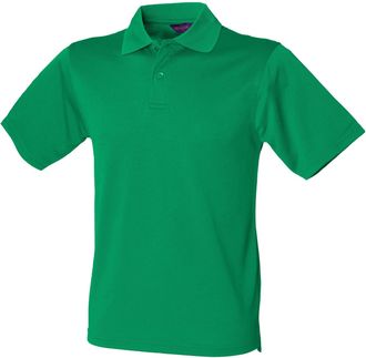 Henbury Coolplus Polo Shirt Colour:Kelly Green Size:M