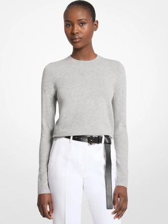 Michael Kors Stretch Viscose Long-Sleeve Shirt