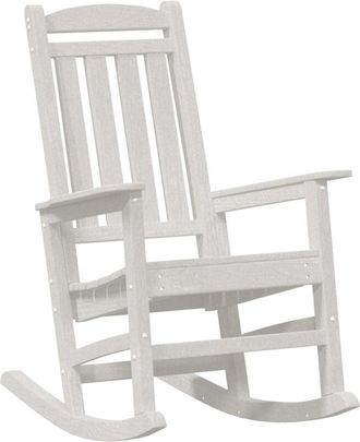 vidaXL Garden Rocking Chair White 70 x 92 x 108cm Plastic Vidaxl