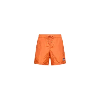 Moncler Moncler Logo Swim Shorts, Men, Orange, Size: Xxl