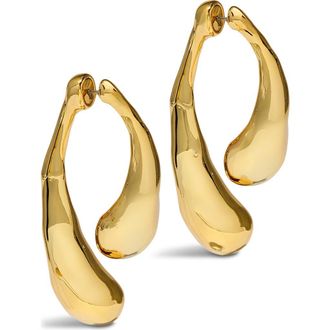 Alexis Bittar Molten Front/Back Earrings in Gold at Nordstrom