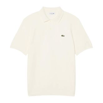 Lacoste Polo Shirts, male, White, Size: 3XL Boucl&eacute; Knit Polo
