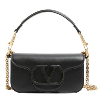 Valentino Tassen, Dames, Zwart, ONE Size, Leer, Loc&ograve; Small Shoulder Bag