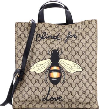Gucci Convertible Soft Open Tote Printed Gg Tall (Authentic Pre-Loved)