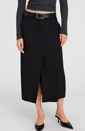 Club Monaco Midi Suit Skirt in Black at Nordstrom, Size 10