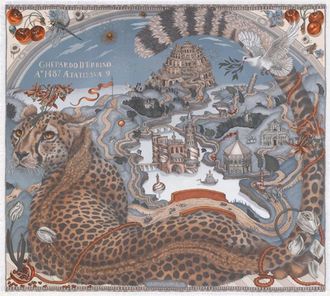 Sabina Savage The Celestial Steed Silk Twill Scarf