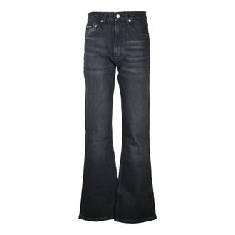 Calvin Klein Jeans Dames, Jeans, Zwart, Maat: W26 Katoen