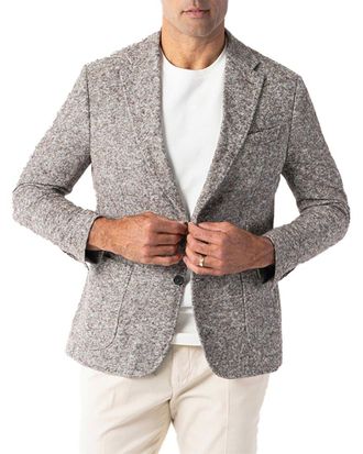 Robert Talbott Wright Wool-Blend Knit Blazer