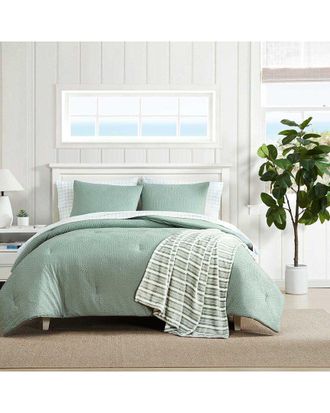 Nautica Broken Lines Embossed Comforter Bonus Set