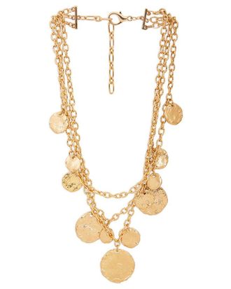 Saachi Saachi Gilded Coin Cascade Necklace