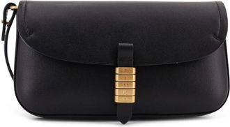 Pinko Saddle Flat Medium Schoudertas - Dames - Schoudertassen - Zwart - ONE Size - Katoen - Tassen