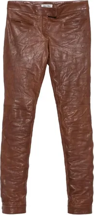 Miu Miu Leather Trousers
