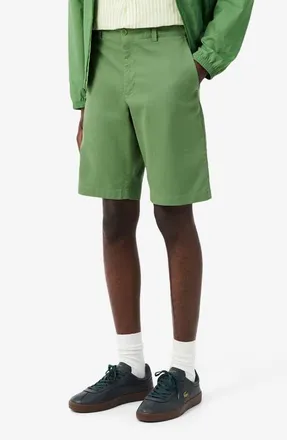 Lacoste Twill Bermuda Chino Shorts in Lambs Lettuce at Nordstrom, Size 32