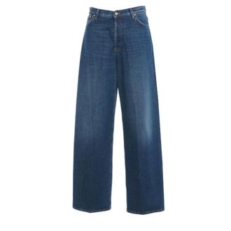 Dondup Wide Jeans, female, Blue, Size: W27 Dakota Loose-Fit Jeans