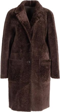 Arma Bruin Lammy Luceram Mud Stijl - Dames - Mantel - Bruin - S - Jassen