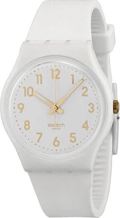 Swatch White Bishop White Dial Unisex Watch GW164
