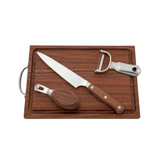 Fortessa Crafthouse by Fortessa Bar Tool Set, Bar Knife, Bar Board, Peeler, Channel Knife