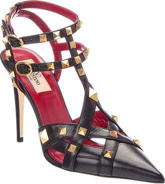 Valentino Rockstud Caged 100 Leather Pump