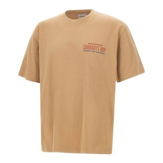 Carhartt Work in Progress Carhartt Wip, T-Shirts, male, Brown, Size: XL SS Arcan T-Shirt