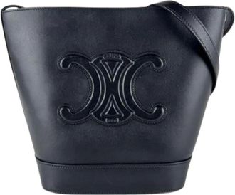 Celine Pre-owned Bucket Bags, female, Black, Size: ONE SIZE Pre-owned Vintage Shoulder Bag
