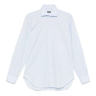 Barba Formal Shirts, male, Blue, 3XL, Classic Cotton Dress Shirt