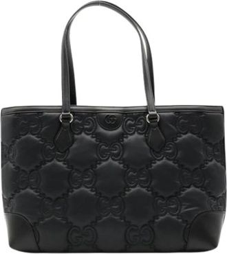 Gucci Pre-owned Vintage Tote Bag - Dames - Vintage Shopper - Zwart - ONE Size - Nylon - Vintage