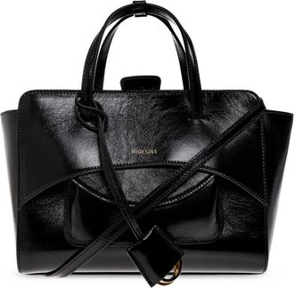 Hidesins Flap Medium Bag - Dames - Handtassen - Zwart - ONE Size - Leer - Tassen