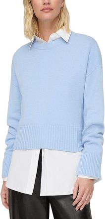 Lafayette 148 New York Cropped Cashmere Sweater