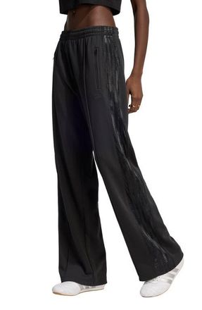 adidas Originals Firebird Lace Track Pants in Black at Nordstrom, Size Medium