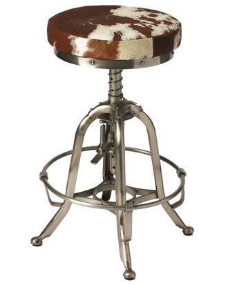 Butler Butler Specialty Company Donovan Hair-On-Hide 22In Bar Stool