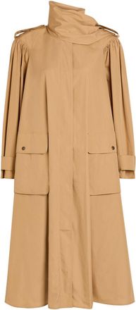 Chlo&eacute; Scarf-effect Cotton-poplin Trench Coat - Beige - 38 (UK10 / S)