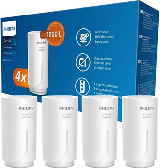 OEM Cartuchos De Filtro Para Grifo Philips Awp305p4/10 (4 Unidades)