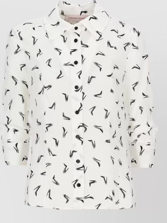 Carolina Herrera silk printed shirt
