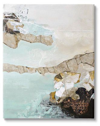 Stupell Industries Abstract Beach Shoreline Scenery Canvas Wall Art By Design Fabrikken