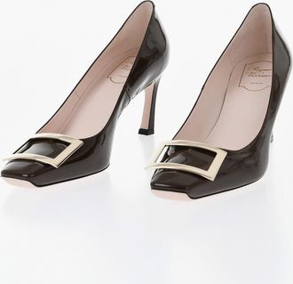 Roger Vivier Patent Leather Pumps TROMPETTE with Front Detail 6cm Roger Vivier