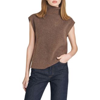 Wayf Emery Turtleneck Sweater Vest in Ash Brown at Nordstrom Rack, Size X-Large