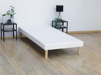 Vente-Unique Rete deco giroletto 90 x 190 cm 9 doghe Bianco - ASTHENIS II di YSM&Eacute;E