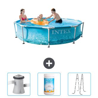 Intex Piscina Con Estructura Redonda - 305x76 Cm - 6-piezas Scb84