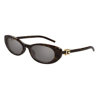 Gucci Sunglasses, female, Brown, Size: 52 MM Cat-eye Sunglasses