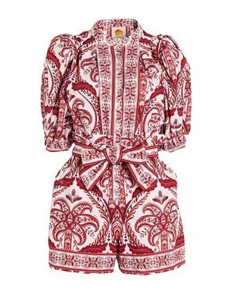 Farm Rio TROPICAL CAMEO OFF-WHITE ROMPER