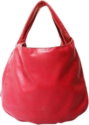 Loewe Pre-owned Shoulder Bags, female, Red, Size: ONE SIZE Pre-owned Fabric Shoulder Bag
