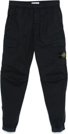 Stone Island Pantaloni sportivi con applicazione Compass - Blu