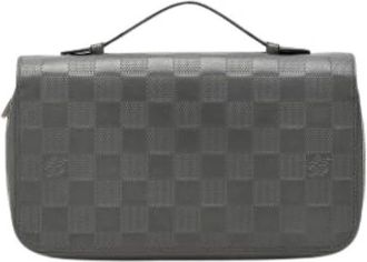 Louis Vuitton Pre-owned Damier Infini Zip Around Wallet - - Pre-owned - Uomo - Grigio - ONE SIZE