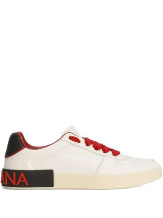 Dolce & Gabbana embossed-logo sneakers - Bianco