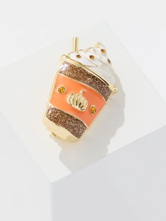 Talbots Pumpkin Spice Brooch - Gold - 001 Talbots