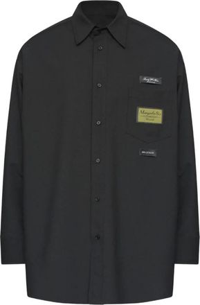 Maison Margiela Overhemd met borstzak - Heren - Casual Overhemden - Zwart - L - Overhemden