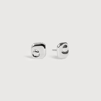 Monica Vinader Sterling Silver Amaia Stud Earrings