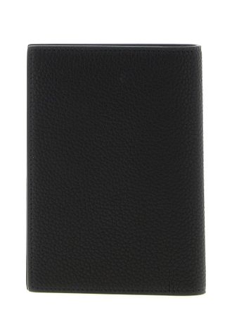 Tom Ford Hammered Leather Passport Holder - Black