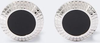 Dunhill Gemelos de plata de ley con &oacute;nix
